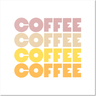 Retro Coffee Repeat Posters and Art